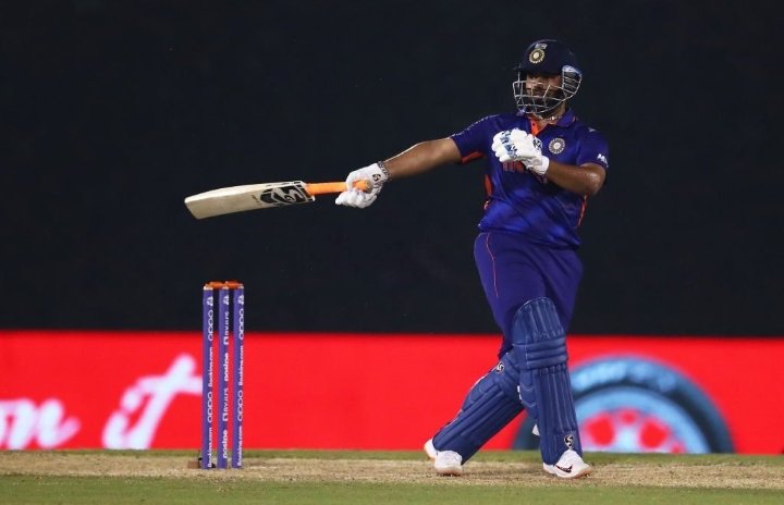 Rishabh Pant scored 18 runs while opening the innings against West Indies in the second ODI