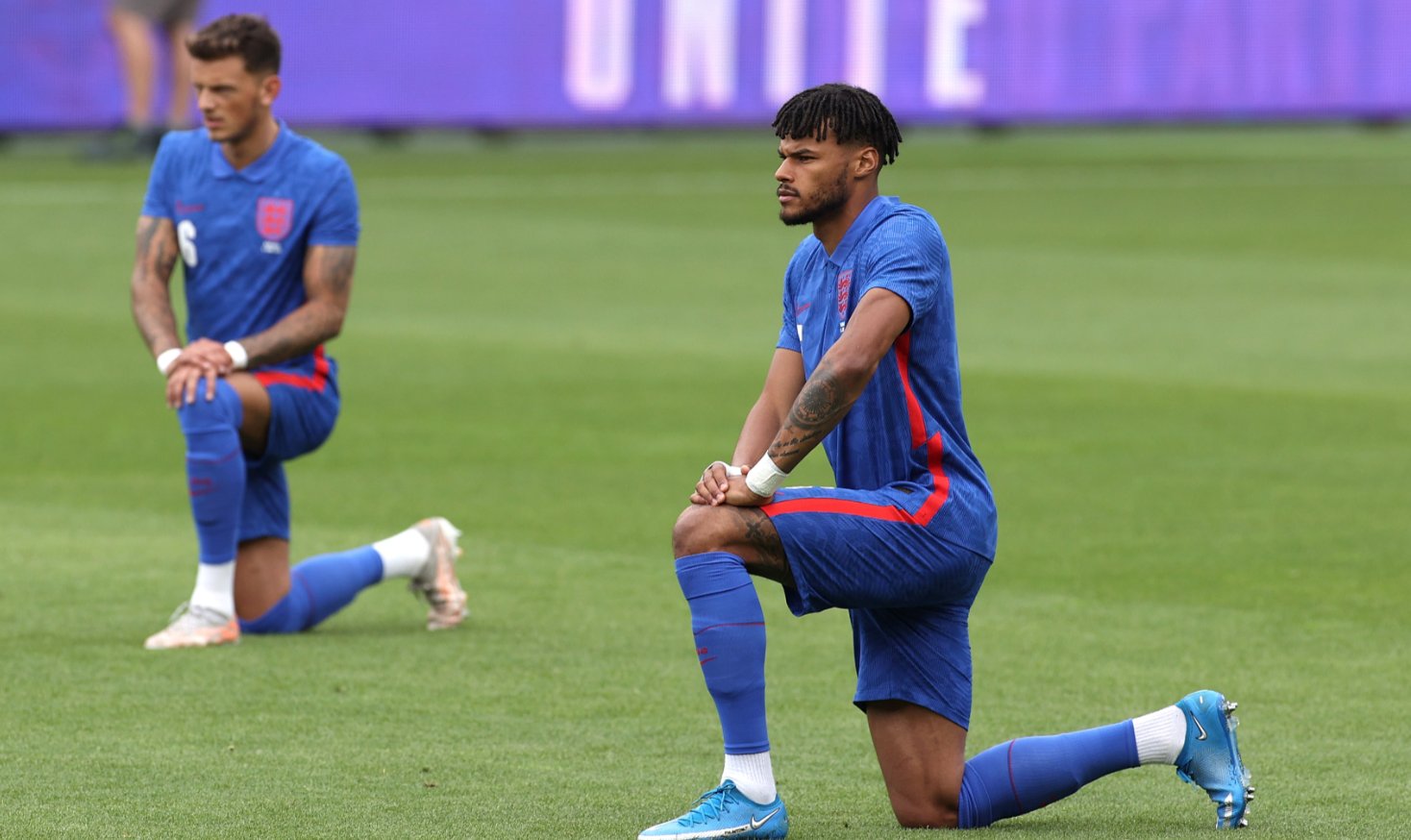 England players continue to take the knee against Racism