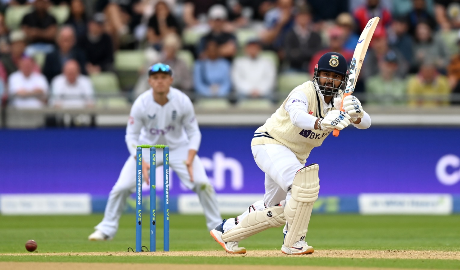 Rishabh Pant impressed with the bat at Edgbaston vs England.