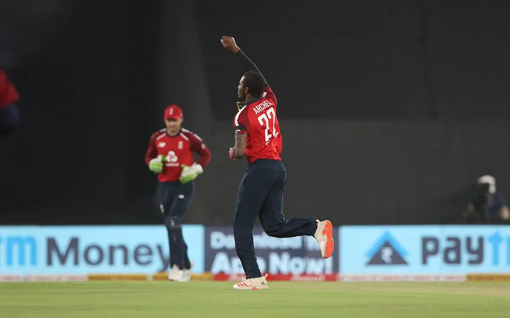 Archer picked up three wickets in the first T20I