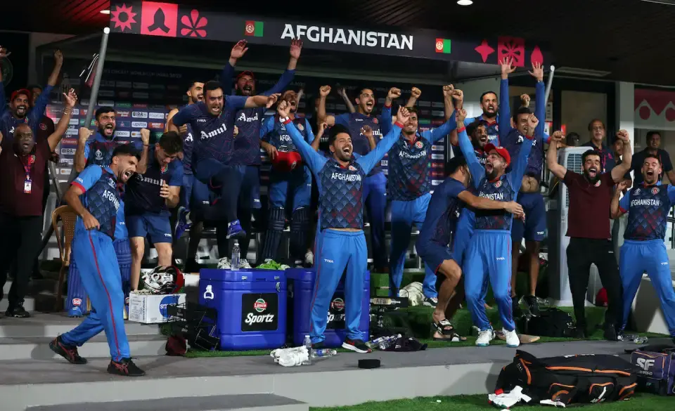 Afghanistan defeats Pakistan by 8 wickets.