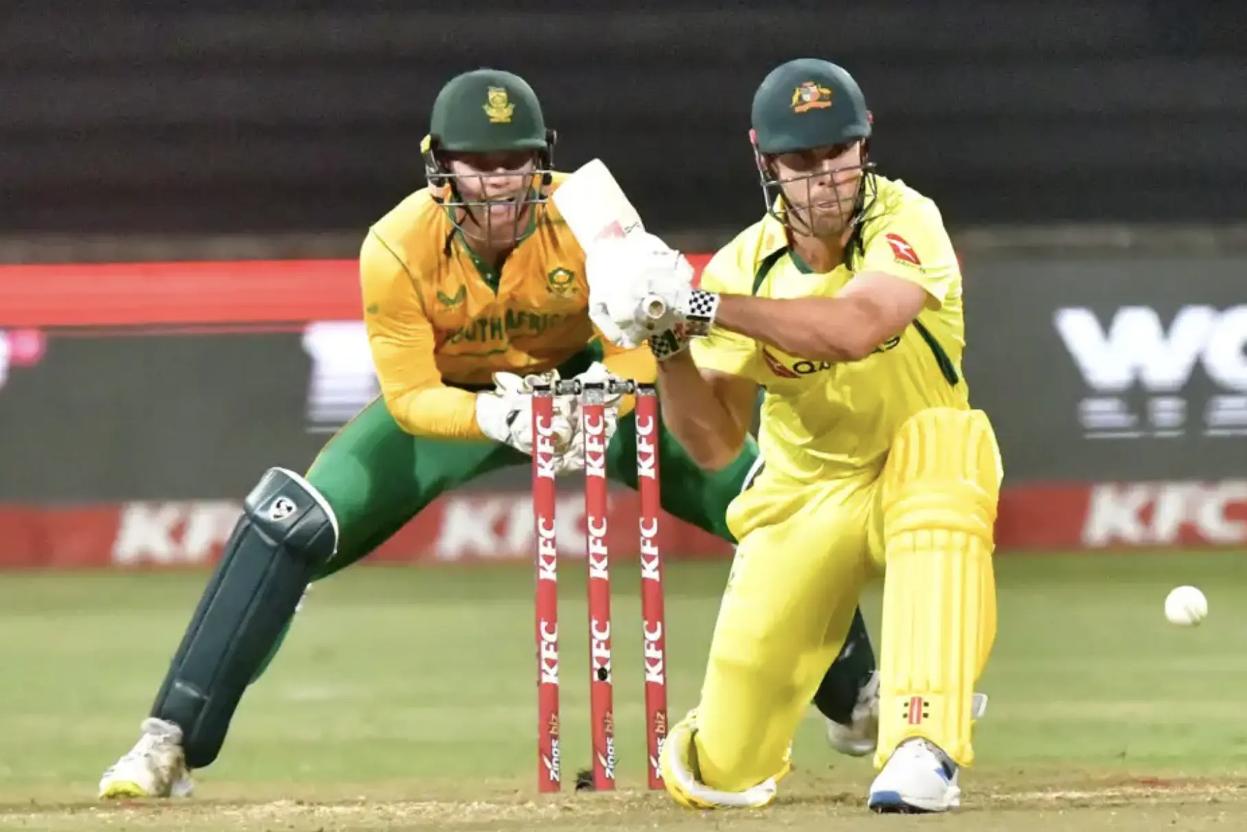 Australia defeats South Africa by 8 wickets.