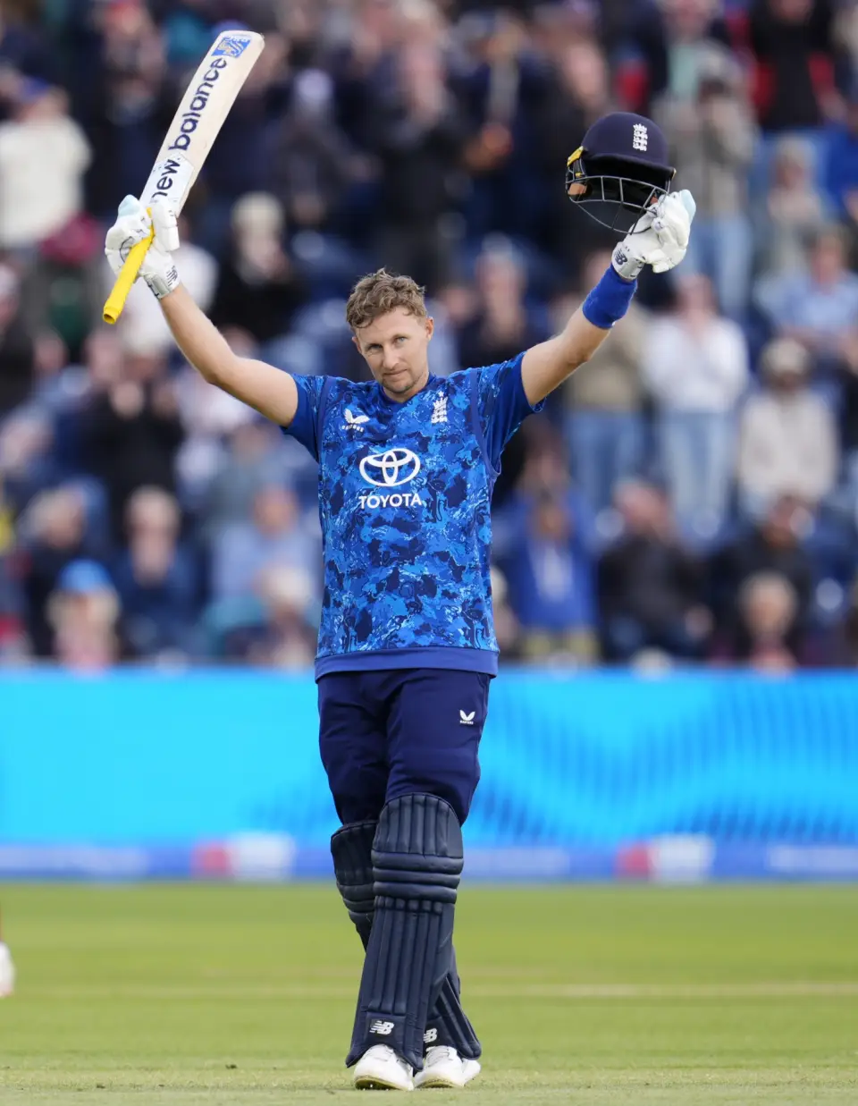 Joe Root after scoring a century in the second ODI between England and West Indies