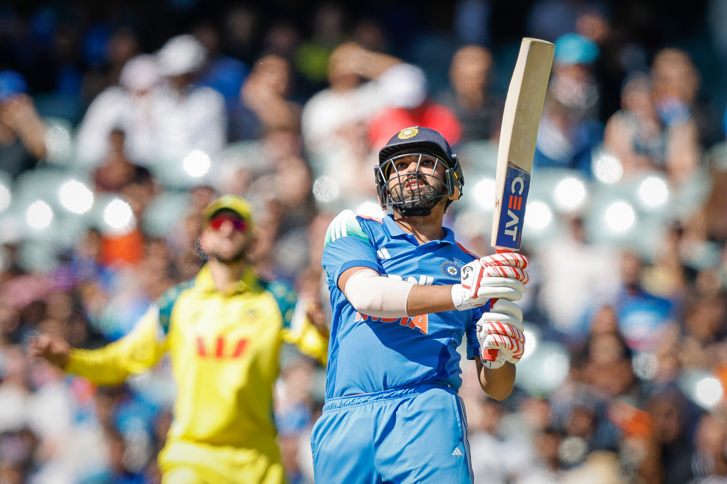 Rohit Sharma in an ODI against Australia in Adelaide