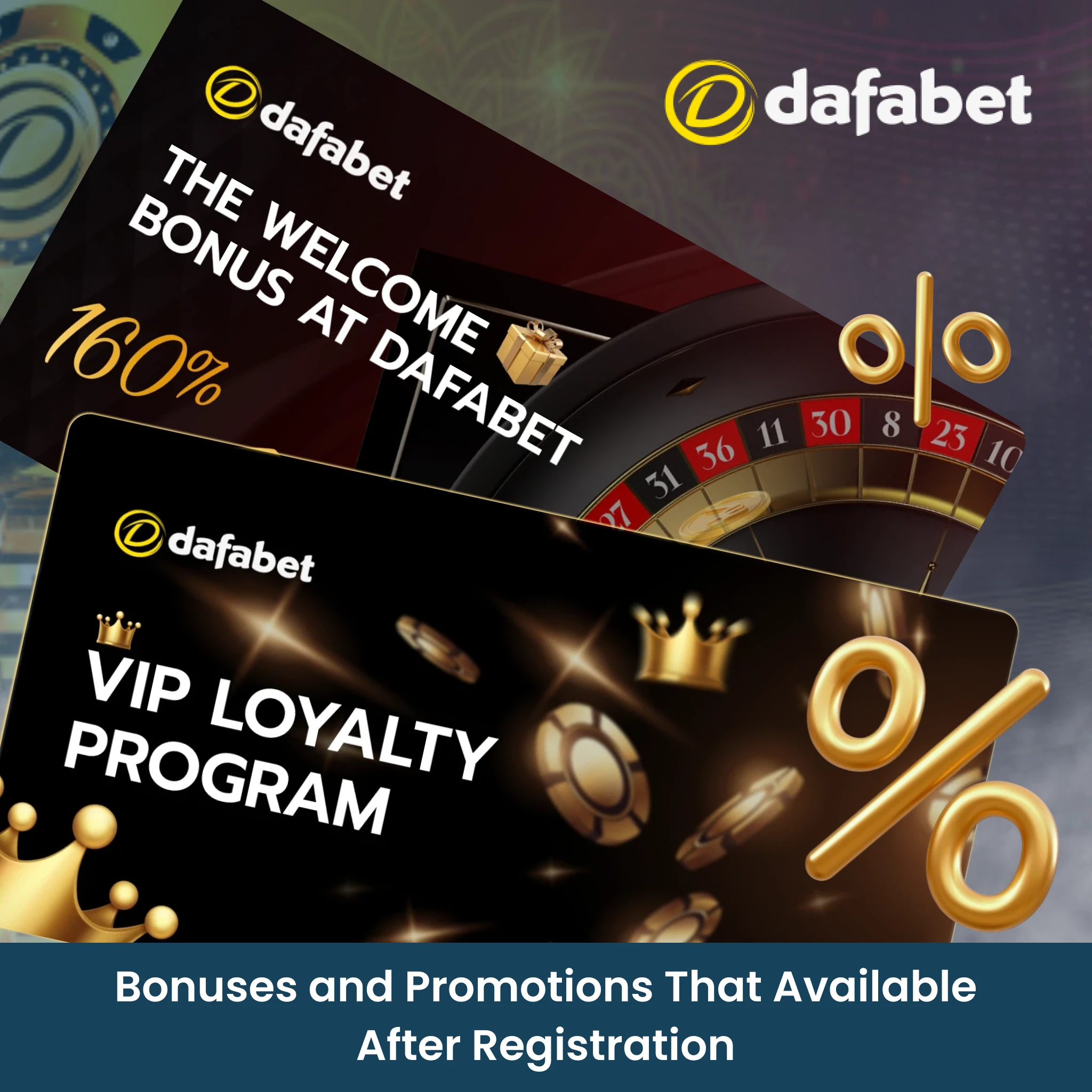 After registering on Dafabet, you will be eligible for bonuses.
