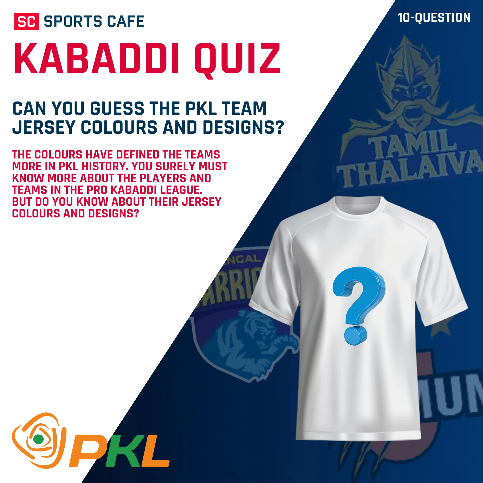 PKL Jersey Colours and Designs Quiz: Can You Guess