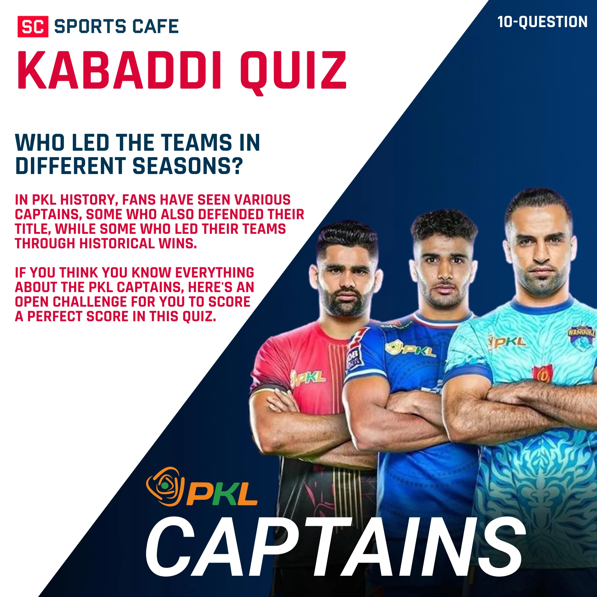 PKL Captains Quiz: Test Your Knowledge of Pro Kabaddi Team Leaders