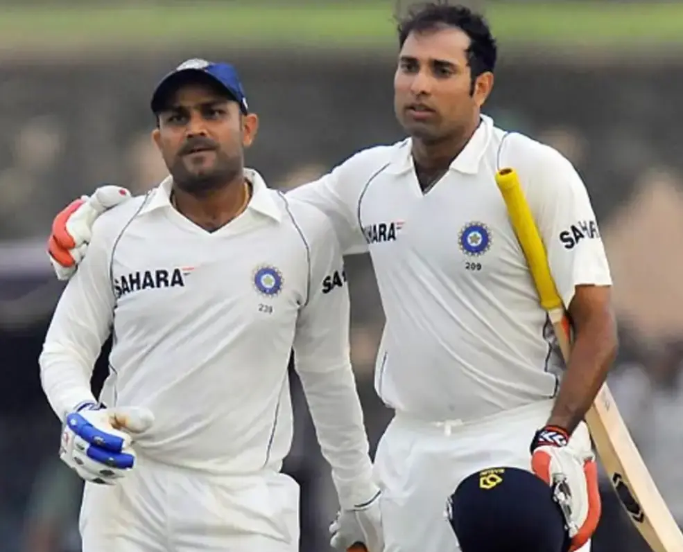 Virender Sehwag scored a century on the day 1 of the Test Match.