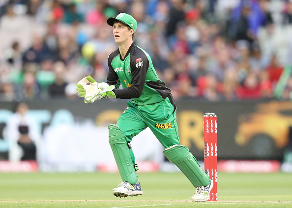 WATCH: Aussie wicketkeeper Sam Harper taken to hospital after being hit on the head by bat