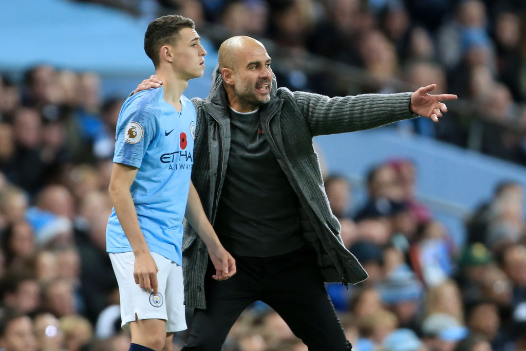Pep Guardiola led Manchester City to their sixth ever league title last season