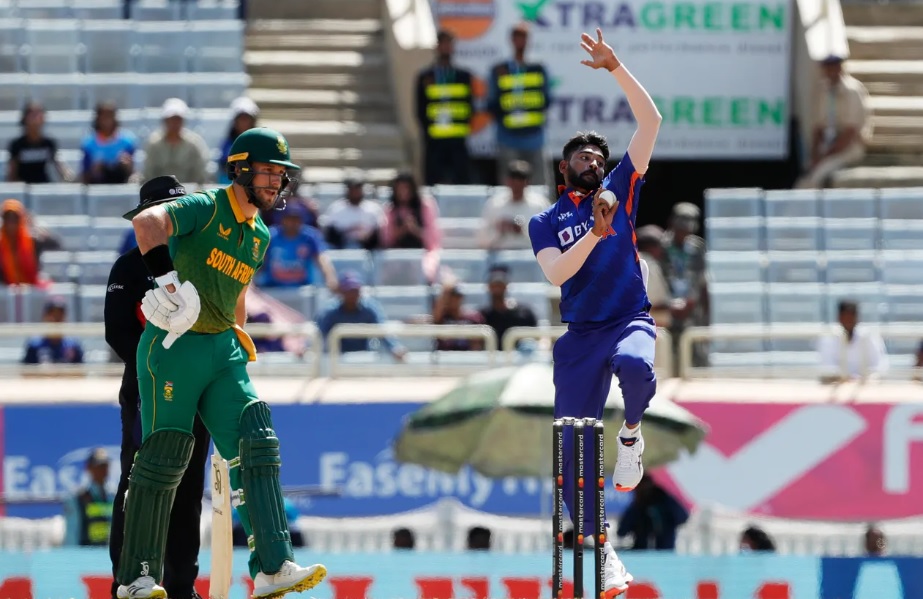 Mohammed Siraj scalped three wickets in the second ODI against South Africa