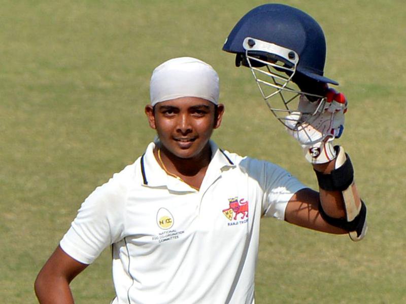 Twitter reacts to Prithvi Shaw celebrating his comeback 50 with “bat do the talking” gesture