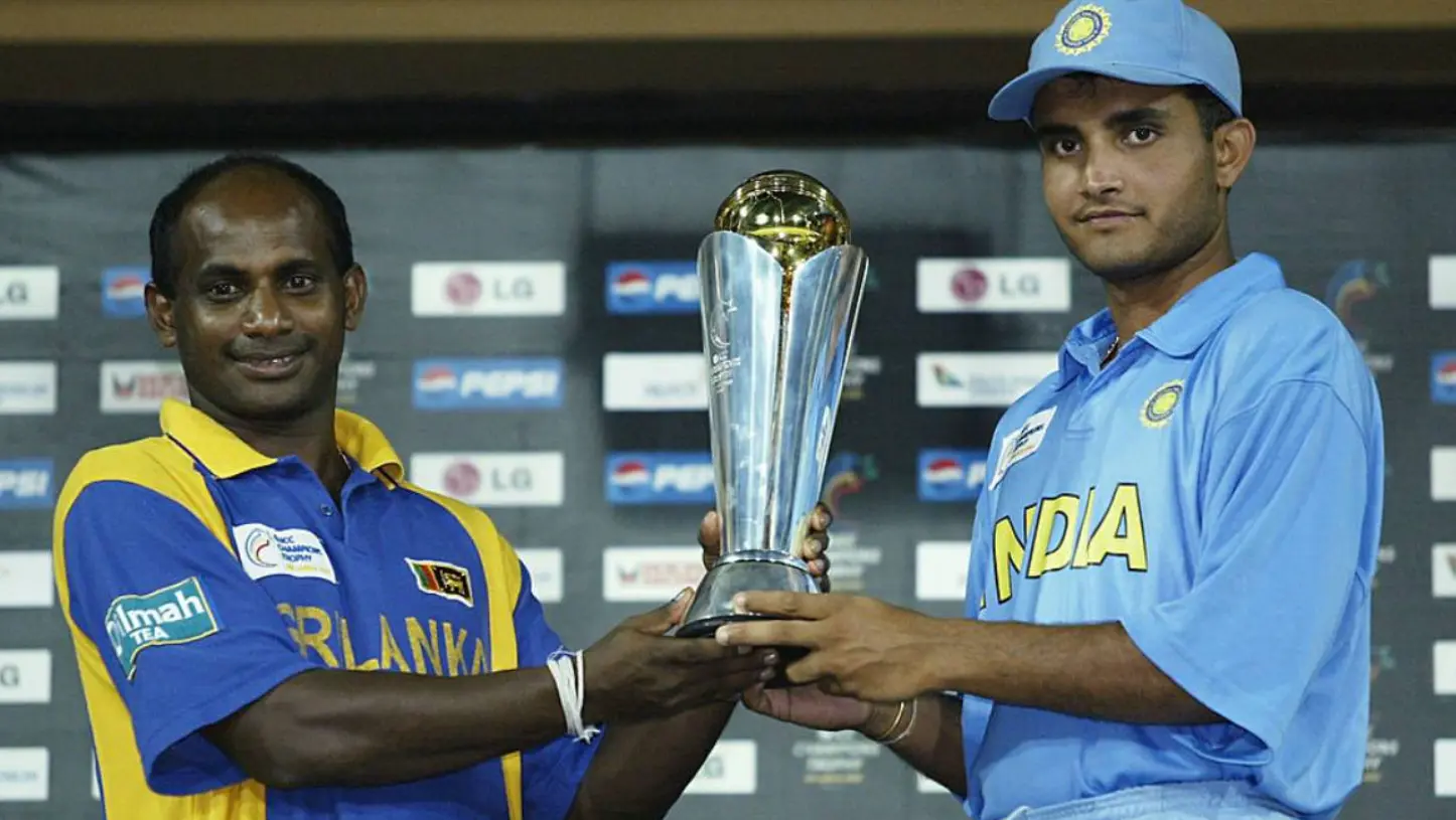 India and Sri Lanka were declared as the joint winners of the ICC Champions Trophy 2002.