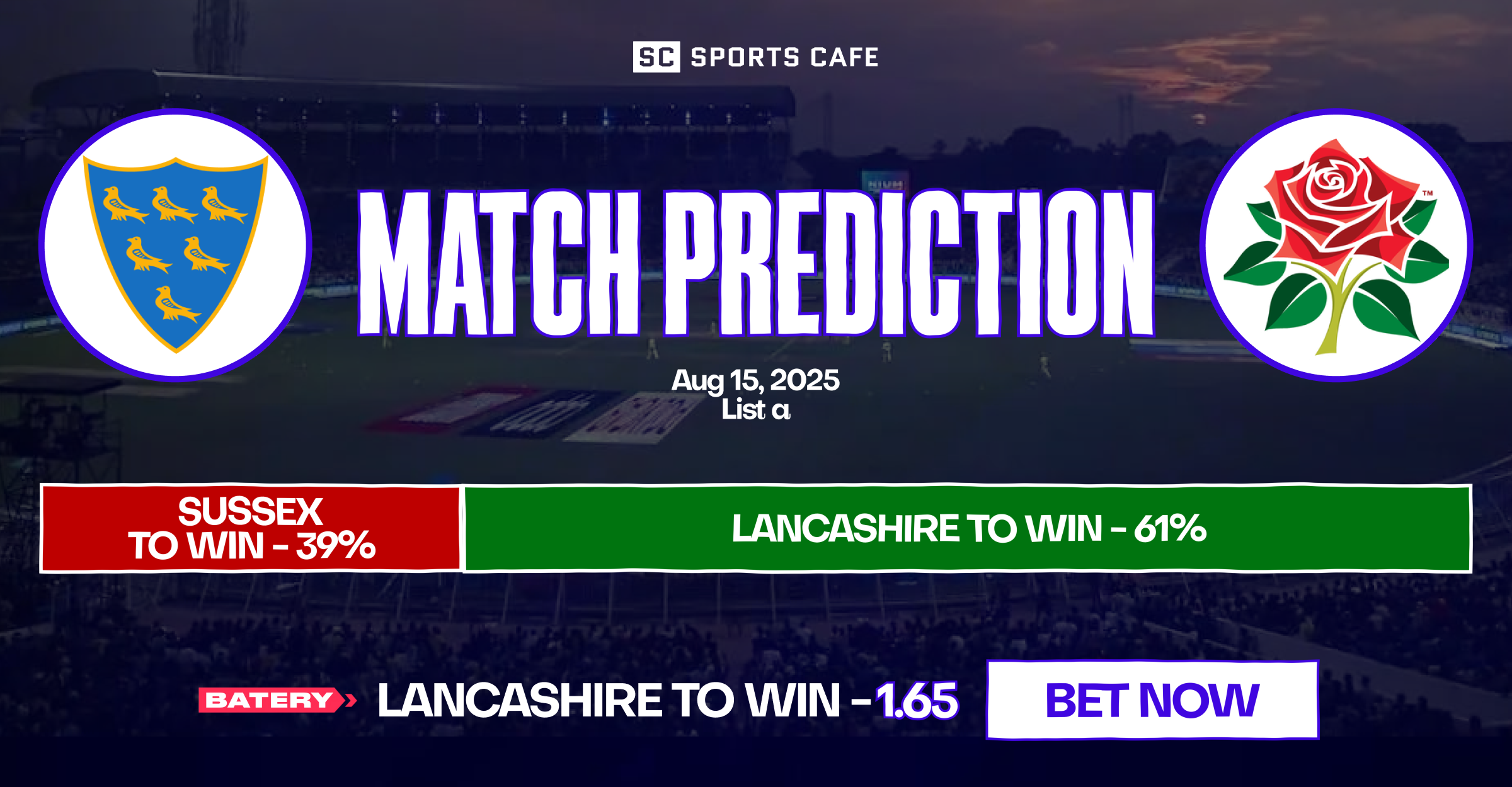 Sussex vs Lancashire