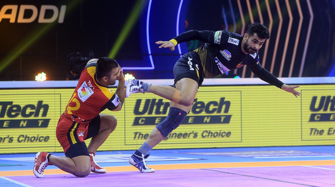 Pro Kabaddi | Pawan Sehrawat takes Bengaluru Bulls to a tie against Telugu Titans