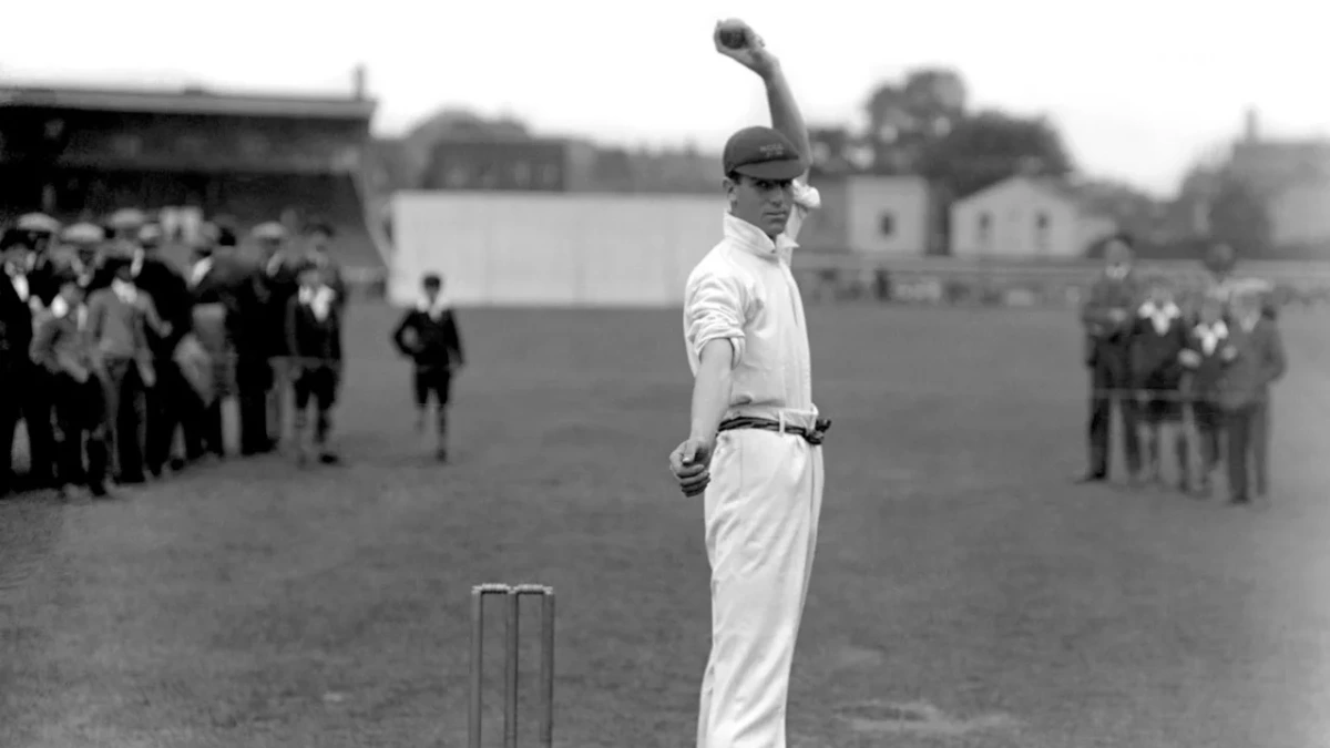 Australia all out for 58 at the Gabba on December 9, 1936.