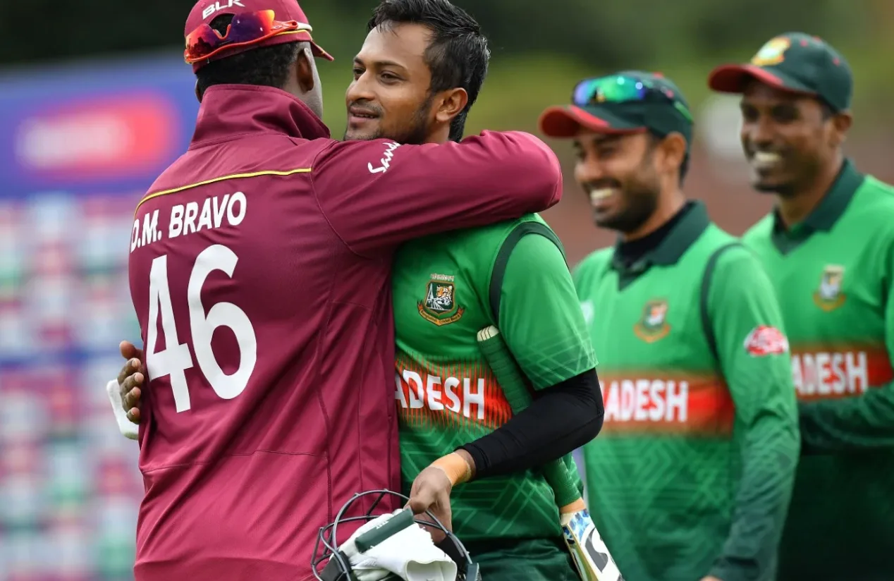 Bangladesh defeated West Indies by 7 wickets.