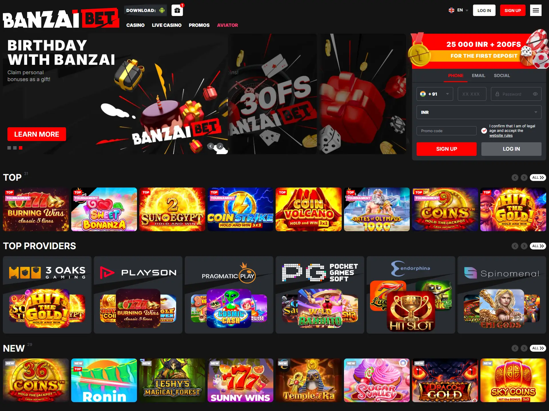 Visit the Banzai Bet website.