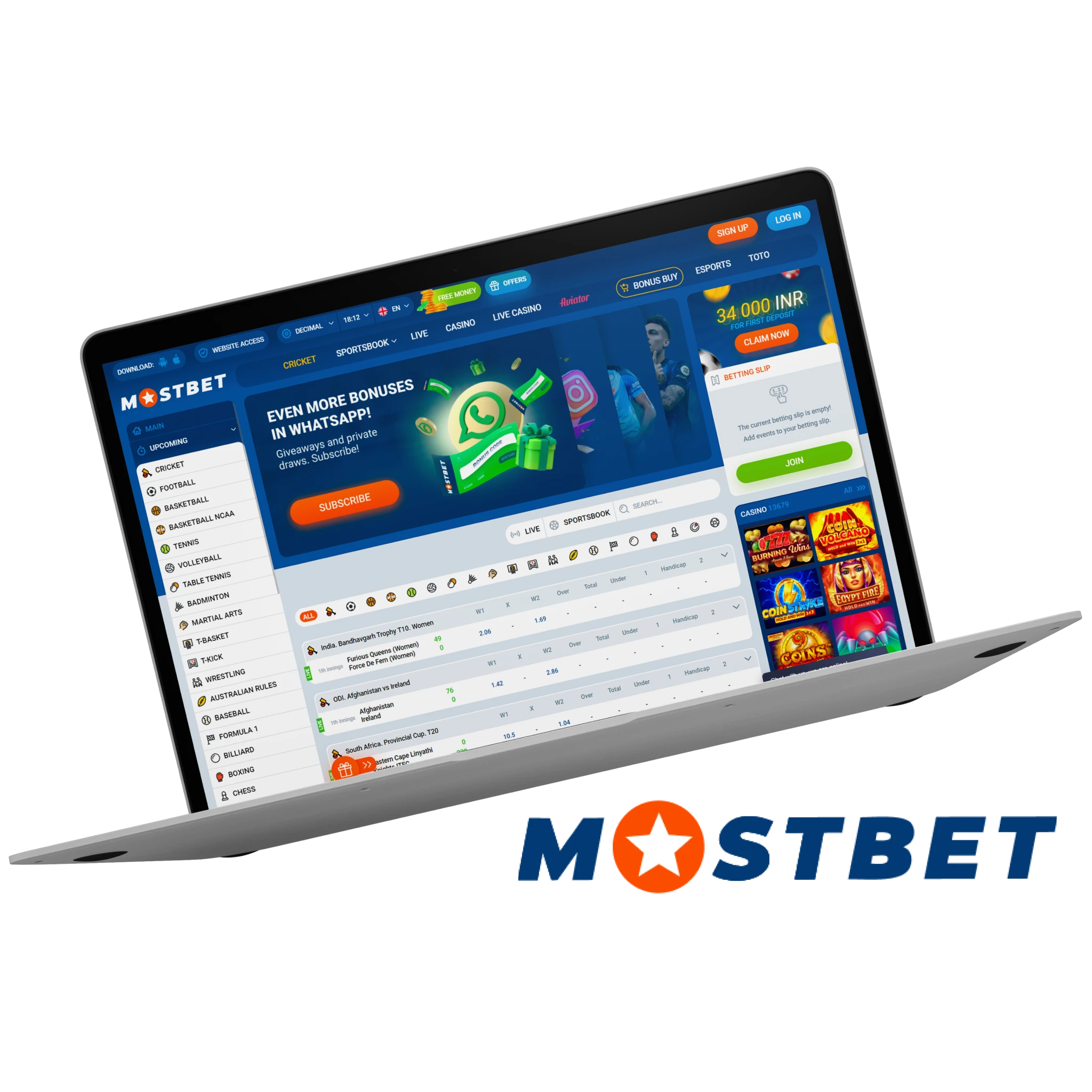 Mostbet is the only right choice if you are ready to bet on cricket daily and win.