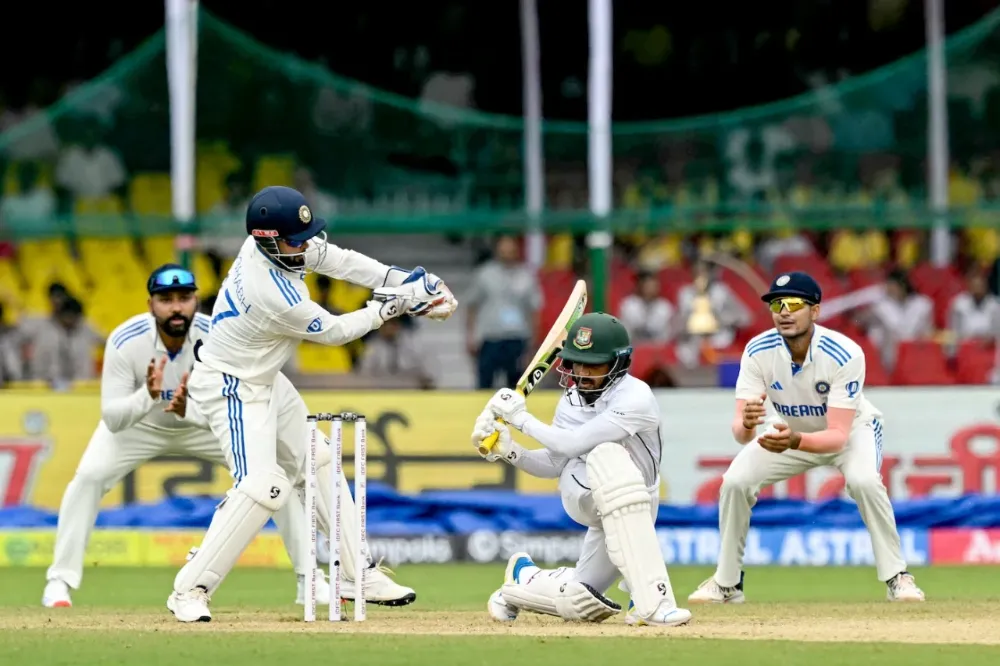 IND vs BAN | Mominul Haque’s steady play and Akash Deep’s brilliance overshadowed by rain on day one