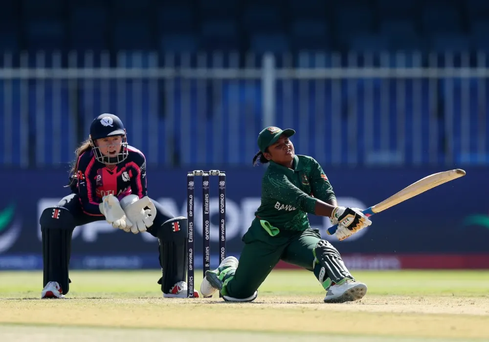 WT20 WC | Twitter reacts to Fiery Shathi Rani unleashes fury after taking down Katherine Fraser