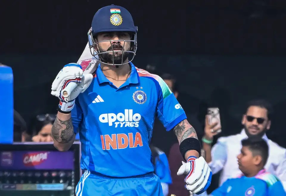 Virat Kohli had a steely look in his eyes as he walked out to bat for India against South Africa in the first ODI in Ranchi