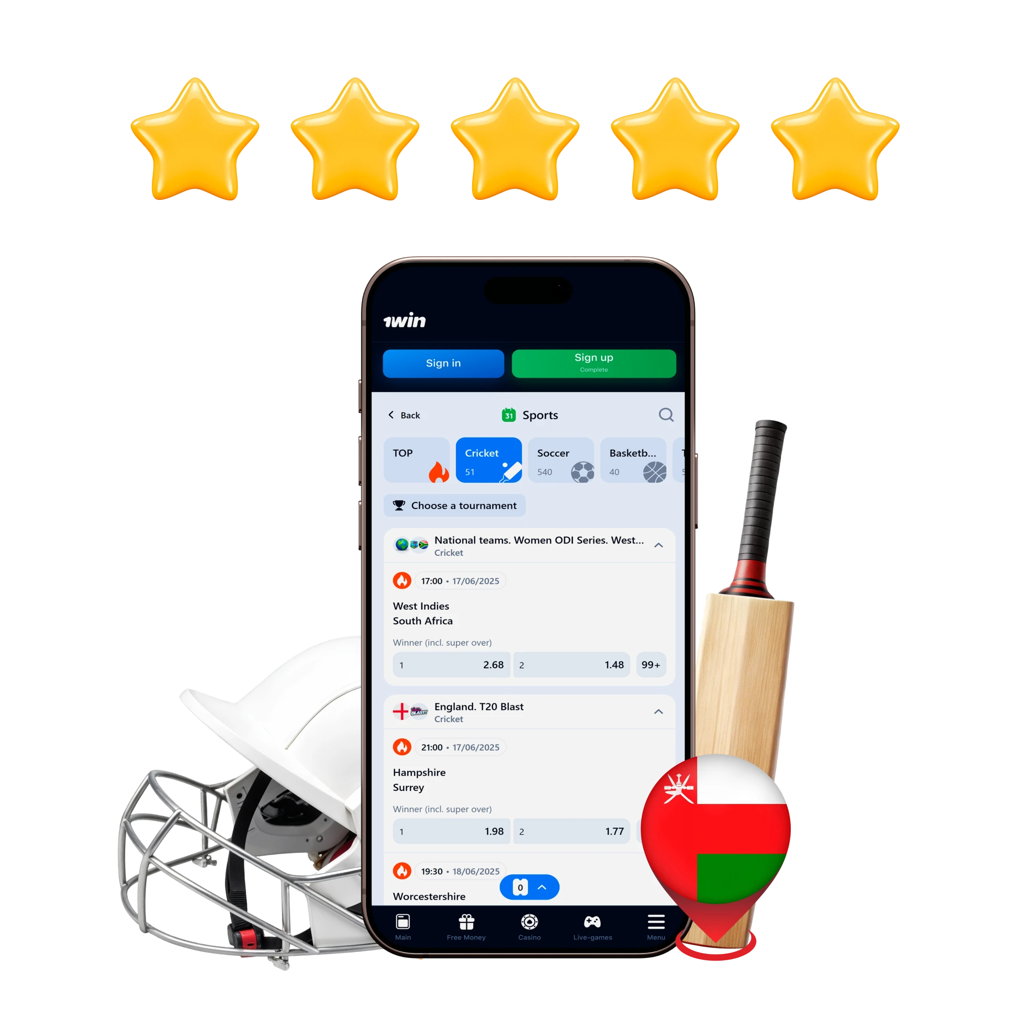 Cricket Betting Apps in Oman