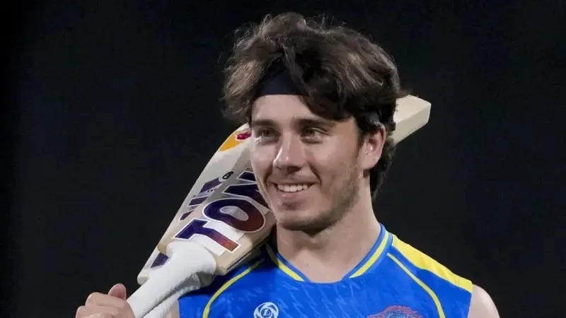 Watch Dewald Brevis Light Up the Nets Before CSK vs DC Clash.