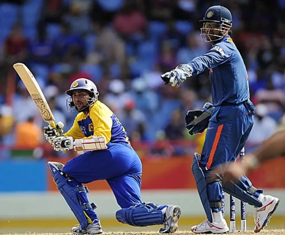 India vs Sri Lanka at the T20 World Cup match in 2010.