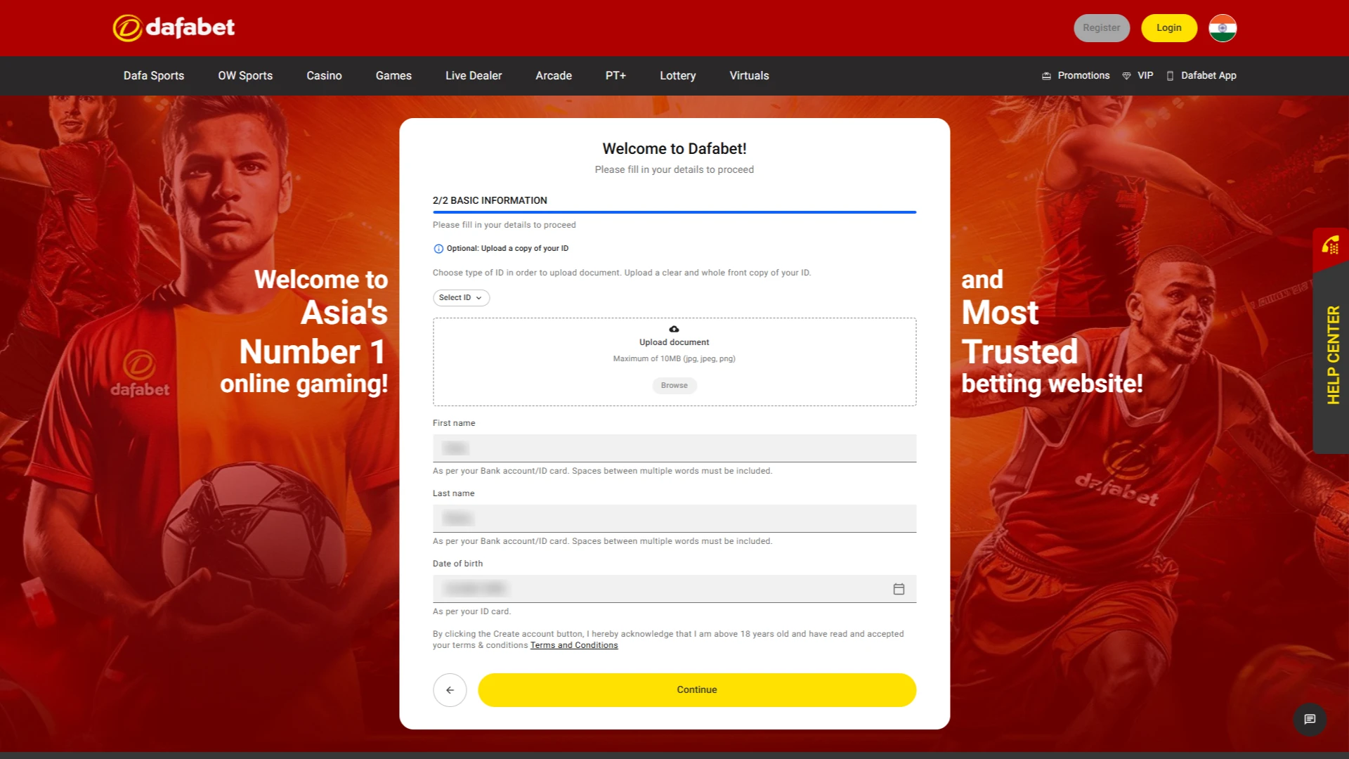 After verifying your information, log in with your new username and password.