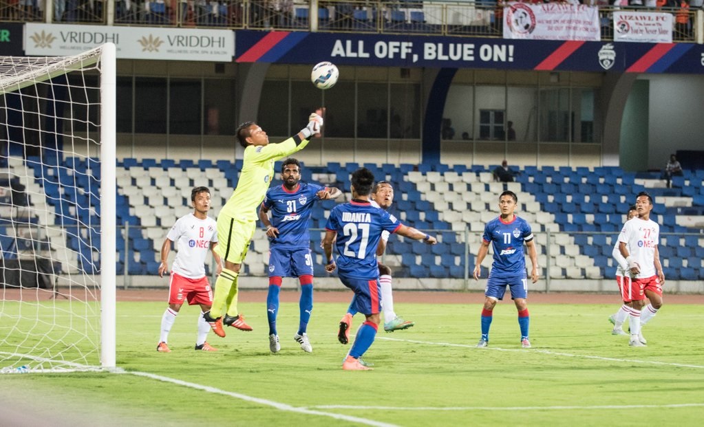 I-League 2015/16: Vineeth’s header powers Bengaluru past Aizawl