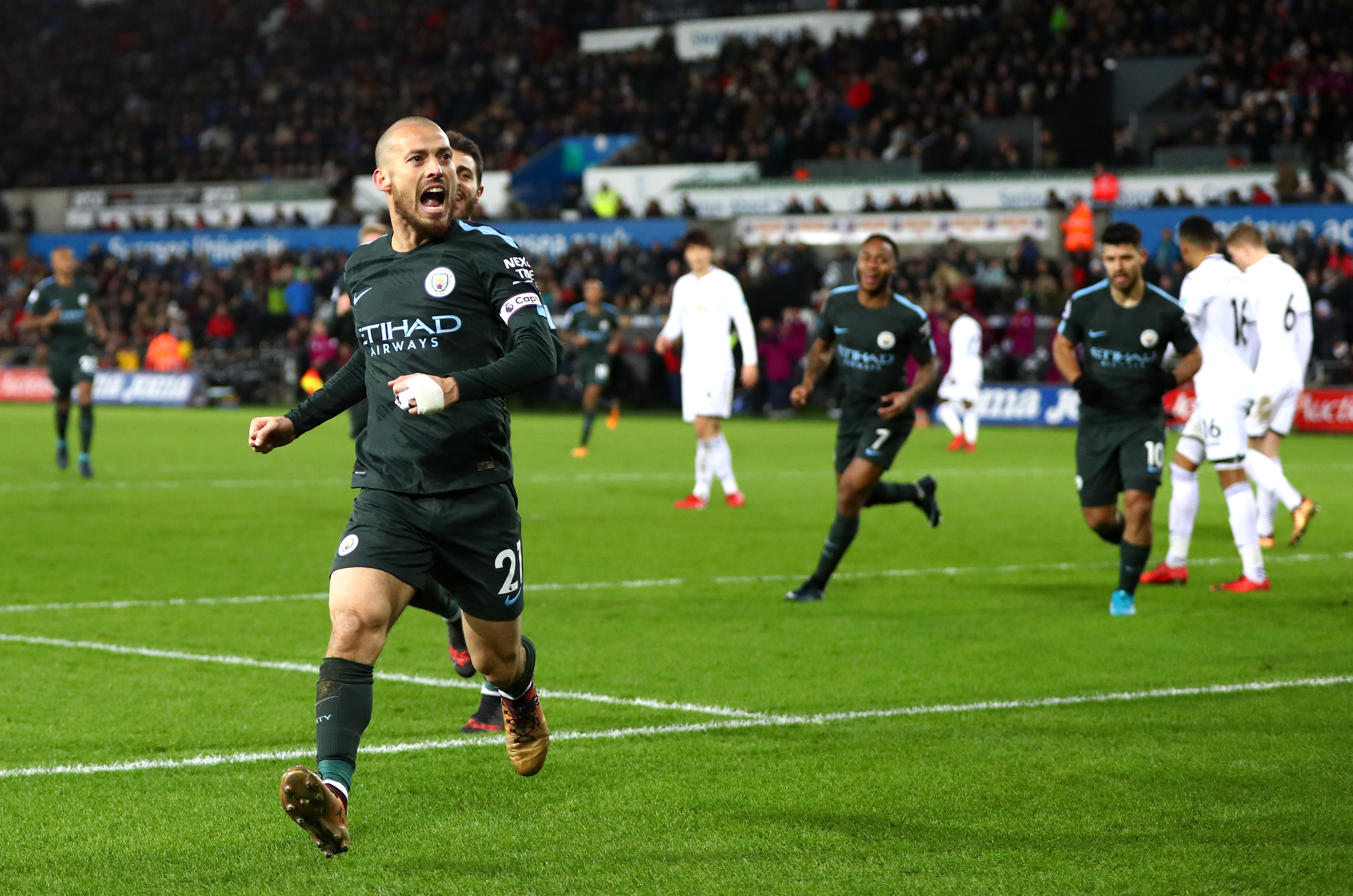 Premier League | David Silva brace helps Manchester City thrash Swansea City; United edge past Bournemouth 1-0