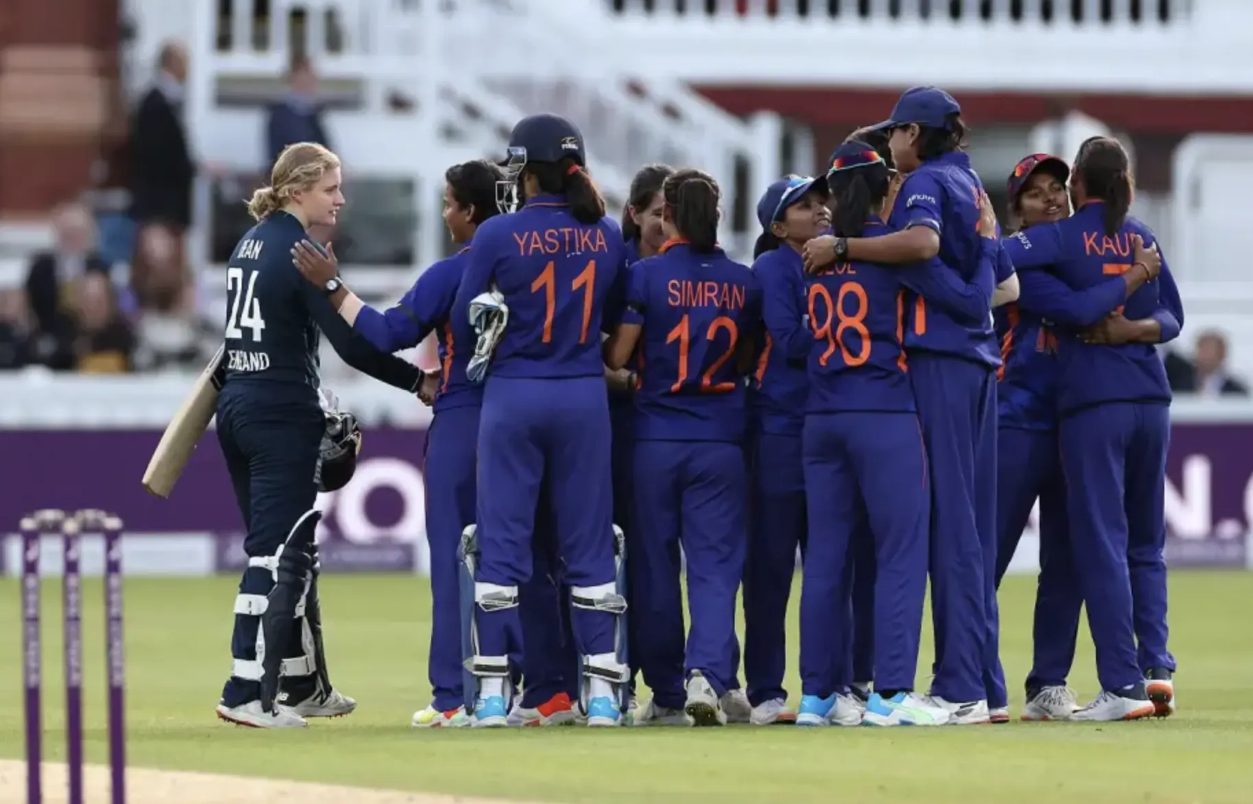 India Women defeated England Women by 16 runs.