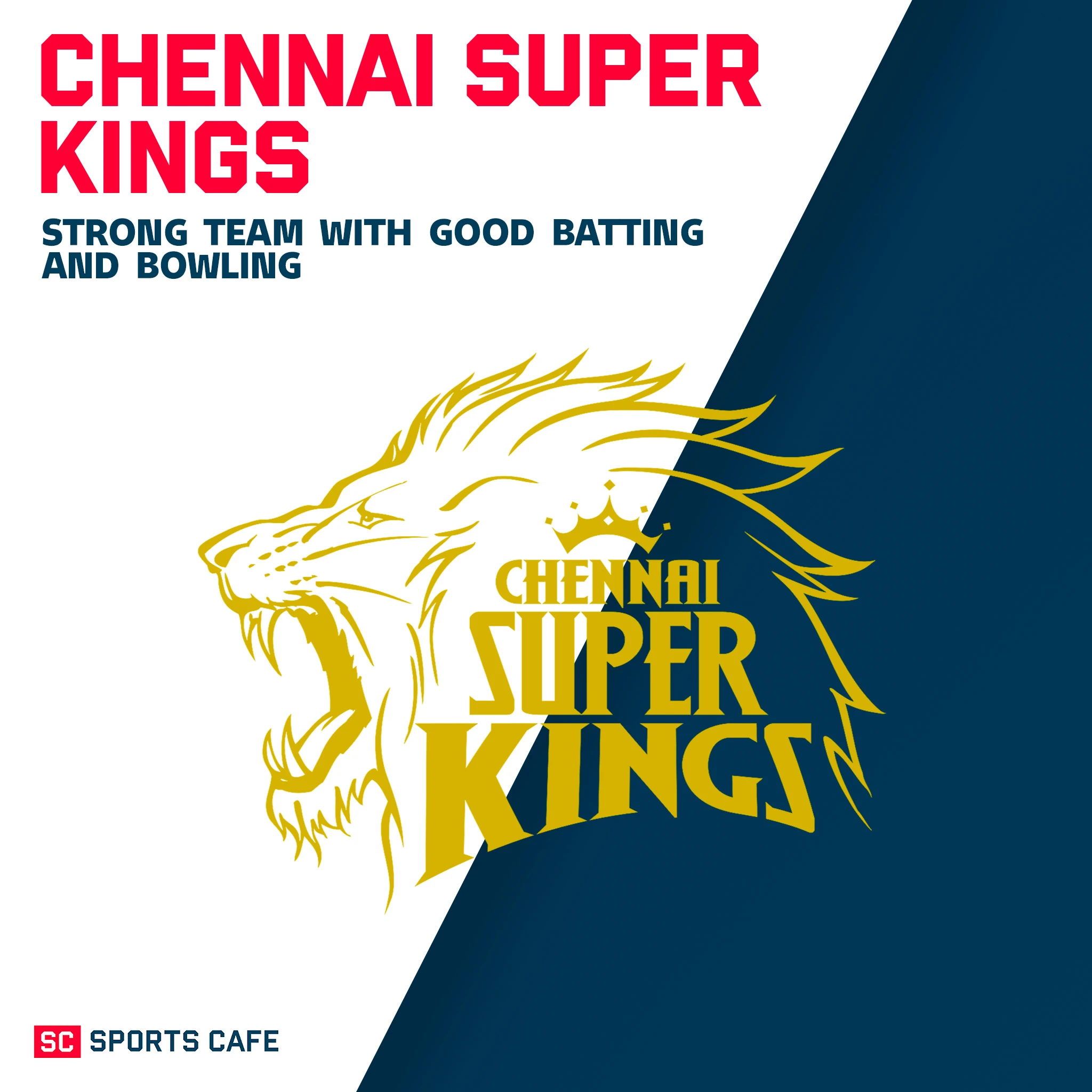 Chennai Super Kings predicted to finish 9th.