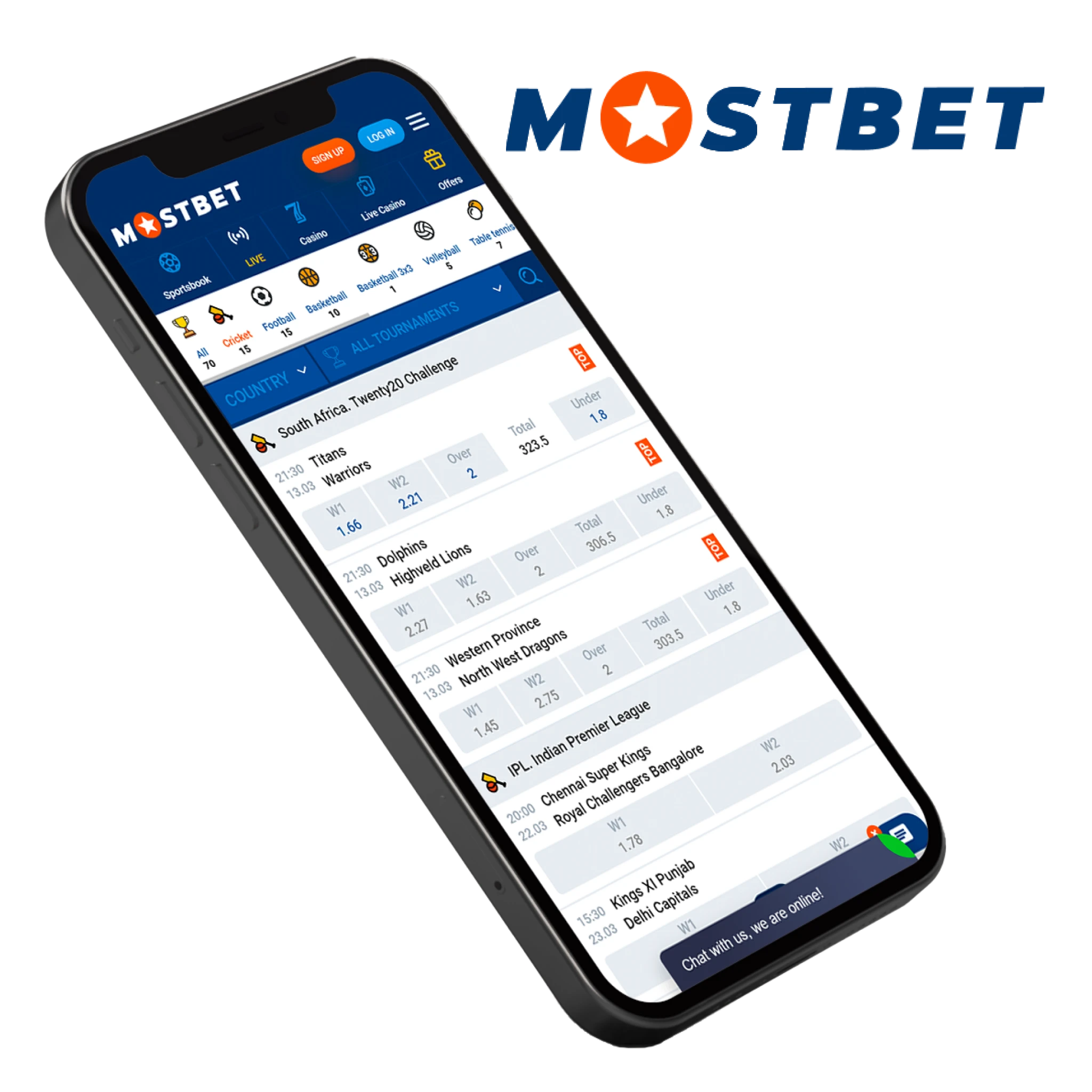 The Mostbet mobile app offers more than 100 live streams and the highest odds on live cricket betting on a daily basis.