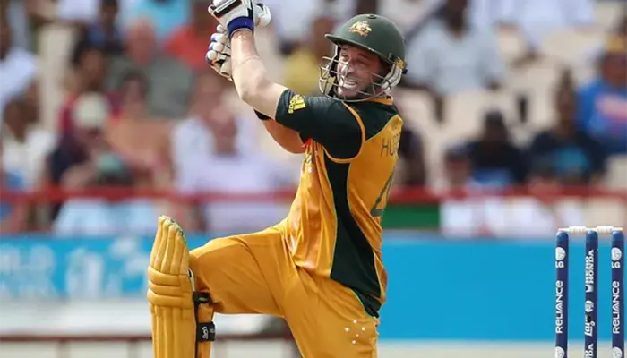 Michael Hussey during the Finals of the 2010 T20 World Cup.