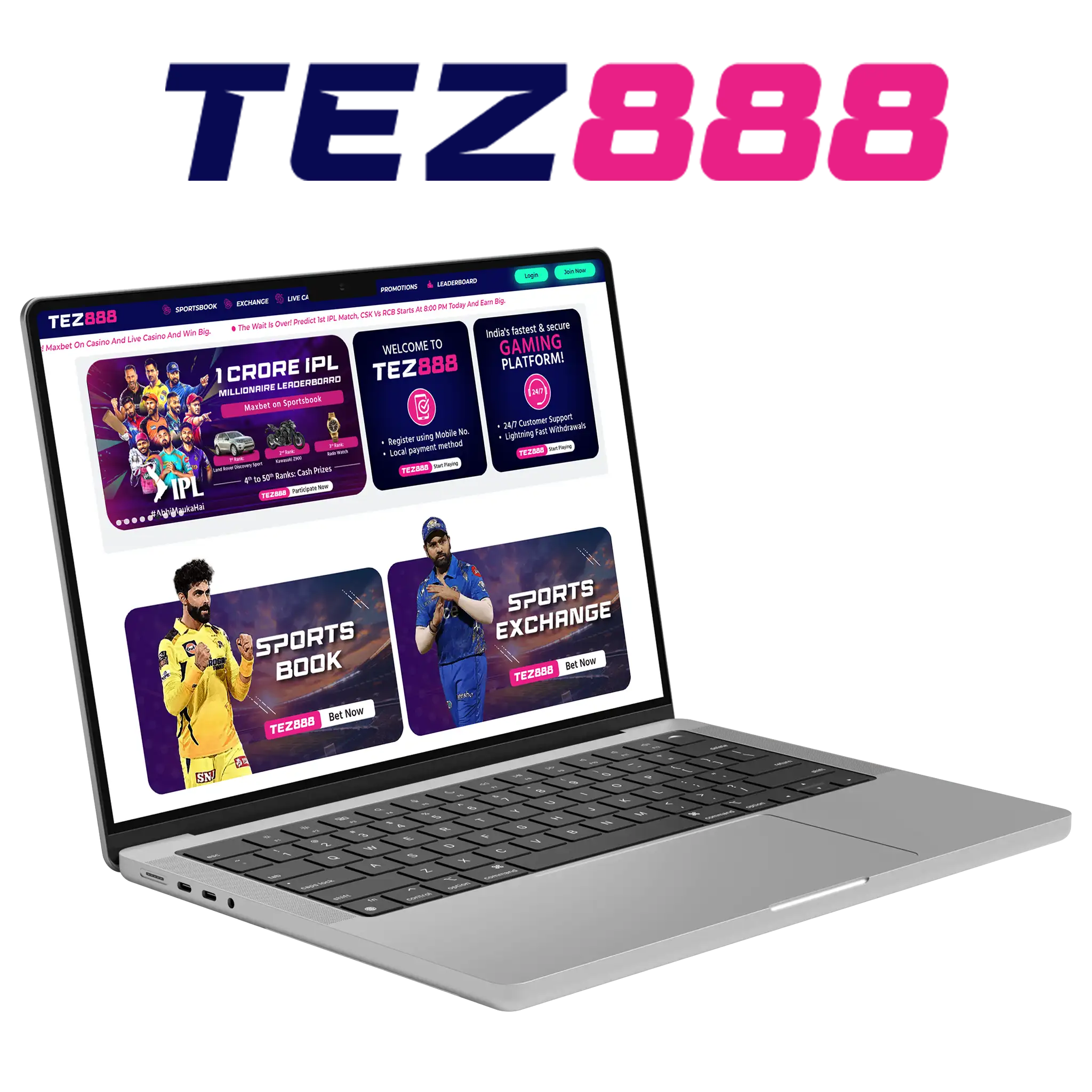 Tez888 is chosen for the opportunity to make daily cricket bets with high odds.