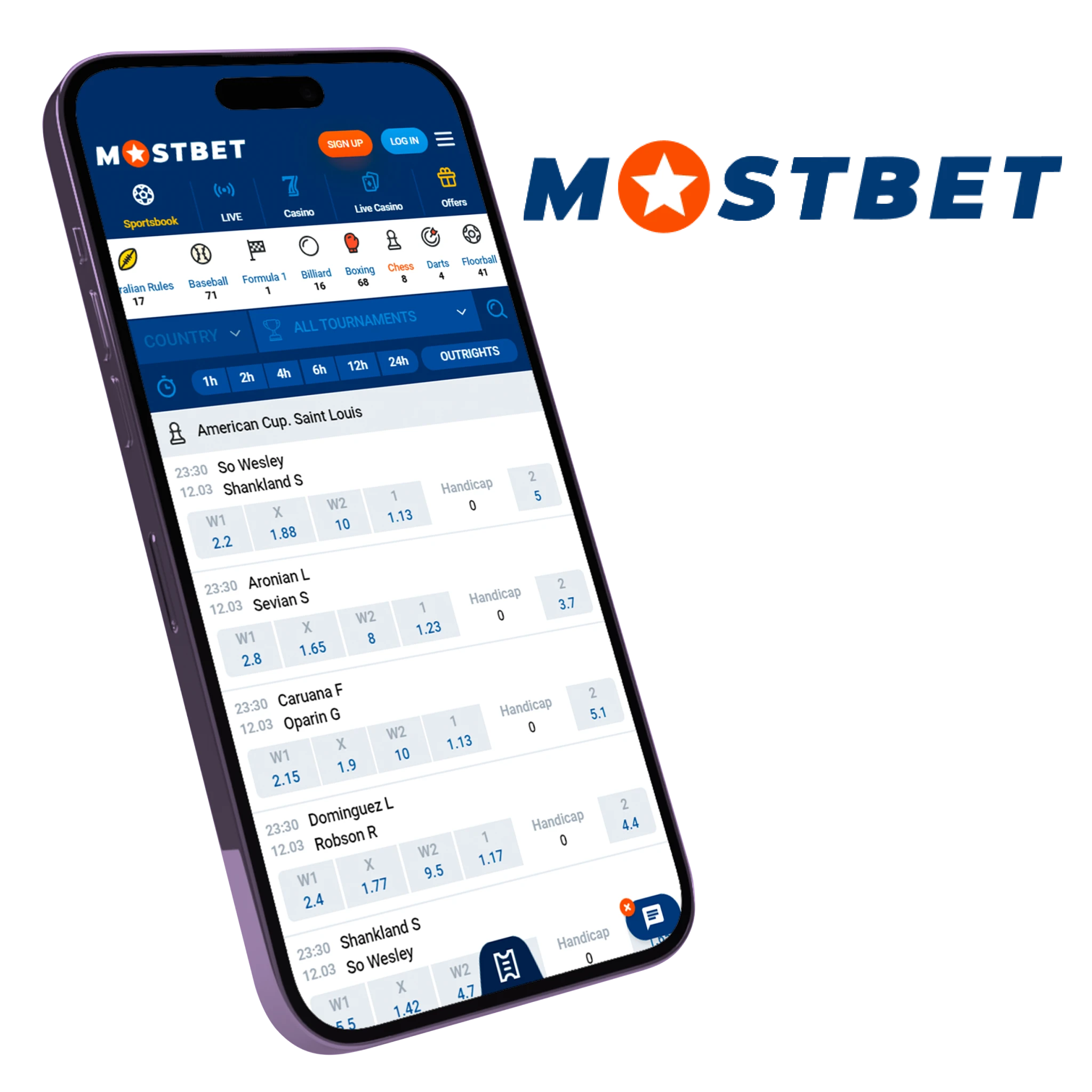  Mostbet mobile chess betting app is number 1 in India.