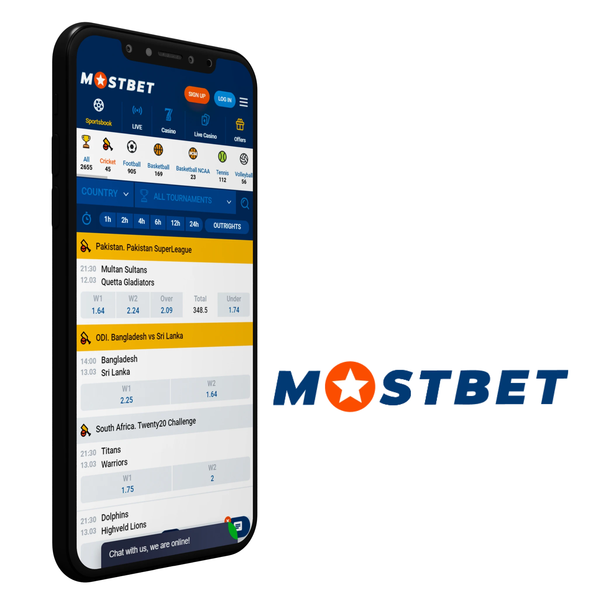 Mosbet App is your one true choice if you are ready to start betting on cricket. 