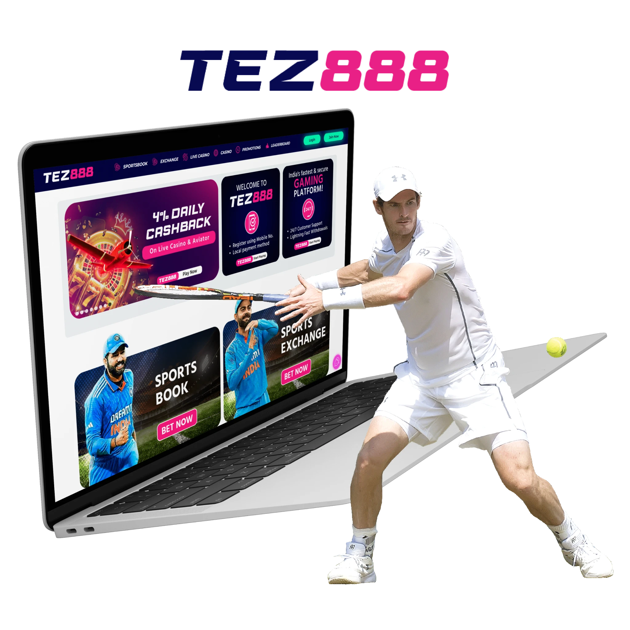  Betting on tennis can be especially profitable for you with Tez888.