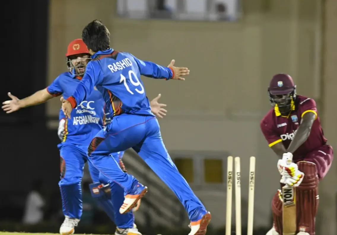 Rashid Khan picked 7/18 against the West Indies.