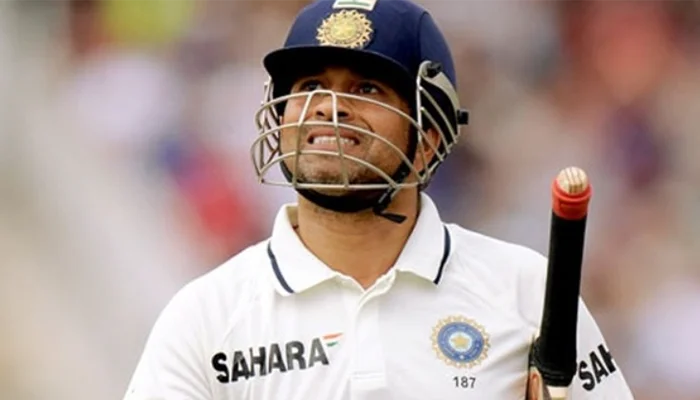 Sachin Tendulkar was disappointed with the umpire’s decision.