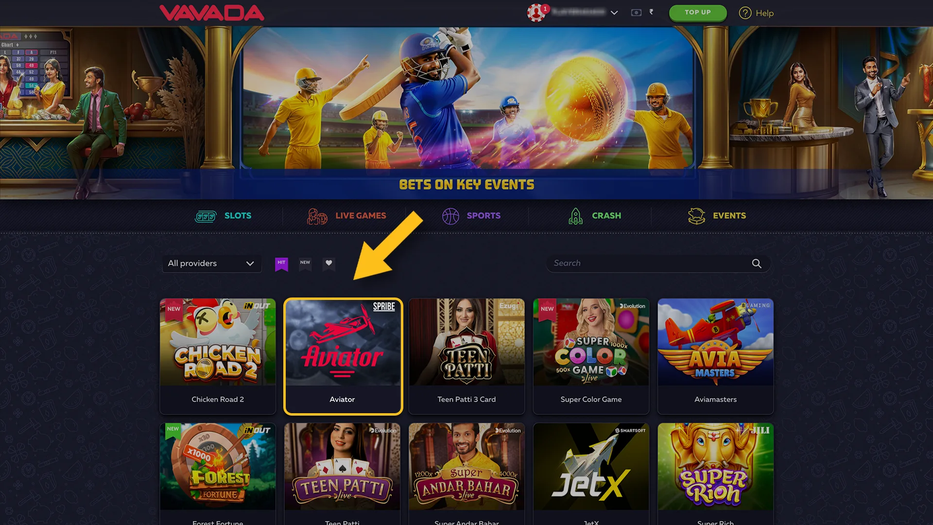 Jump to the game Aviator by Vavada.