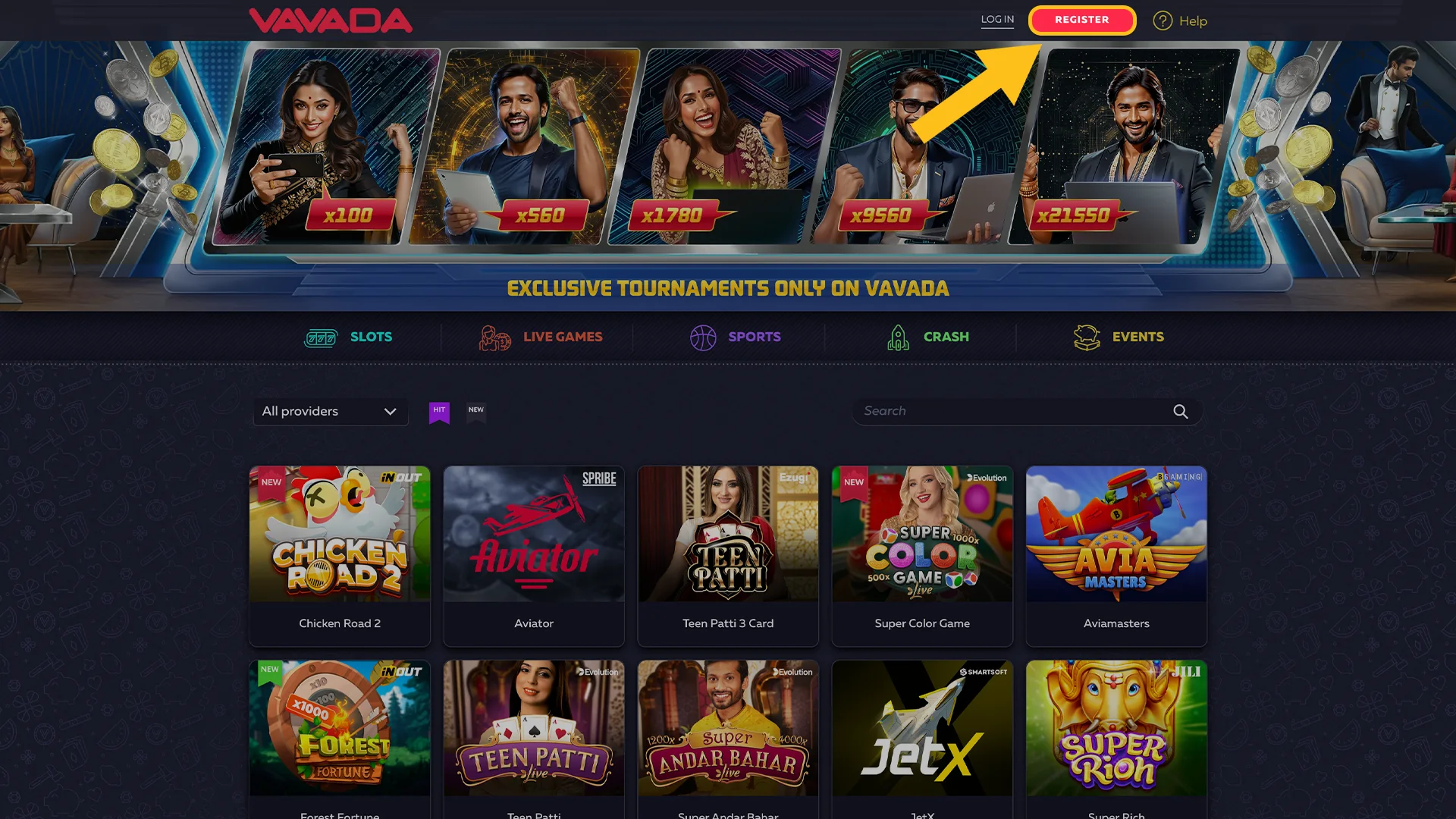 Start Your Registration Vavada.