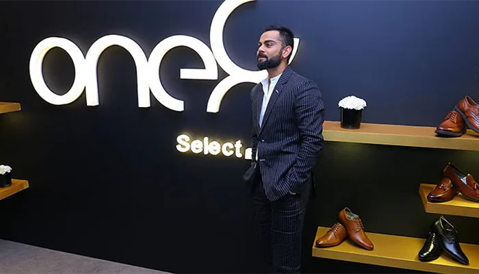 Virat Kohli during a brand deal photoshoot.