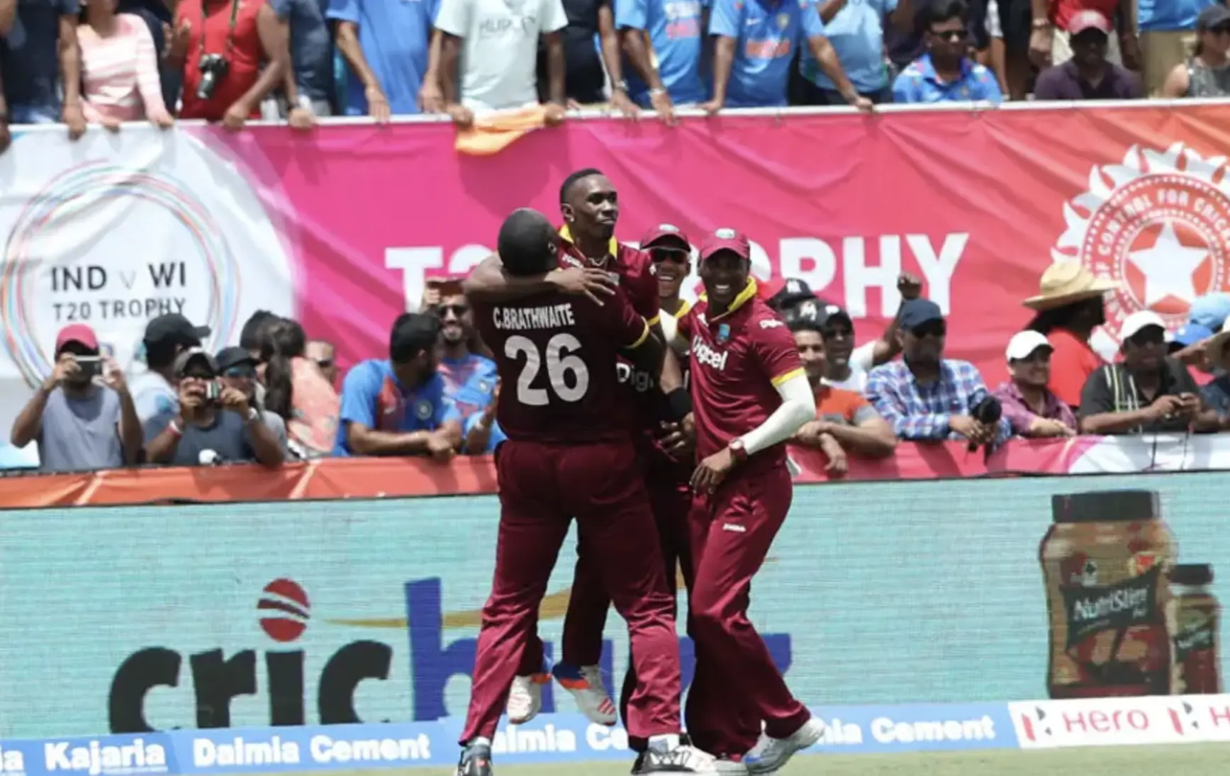 West Indies defeated India by 1 Run.