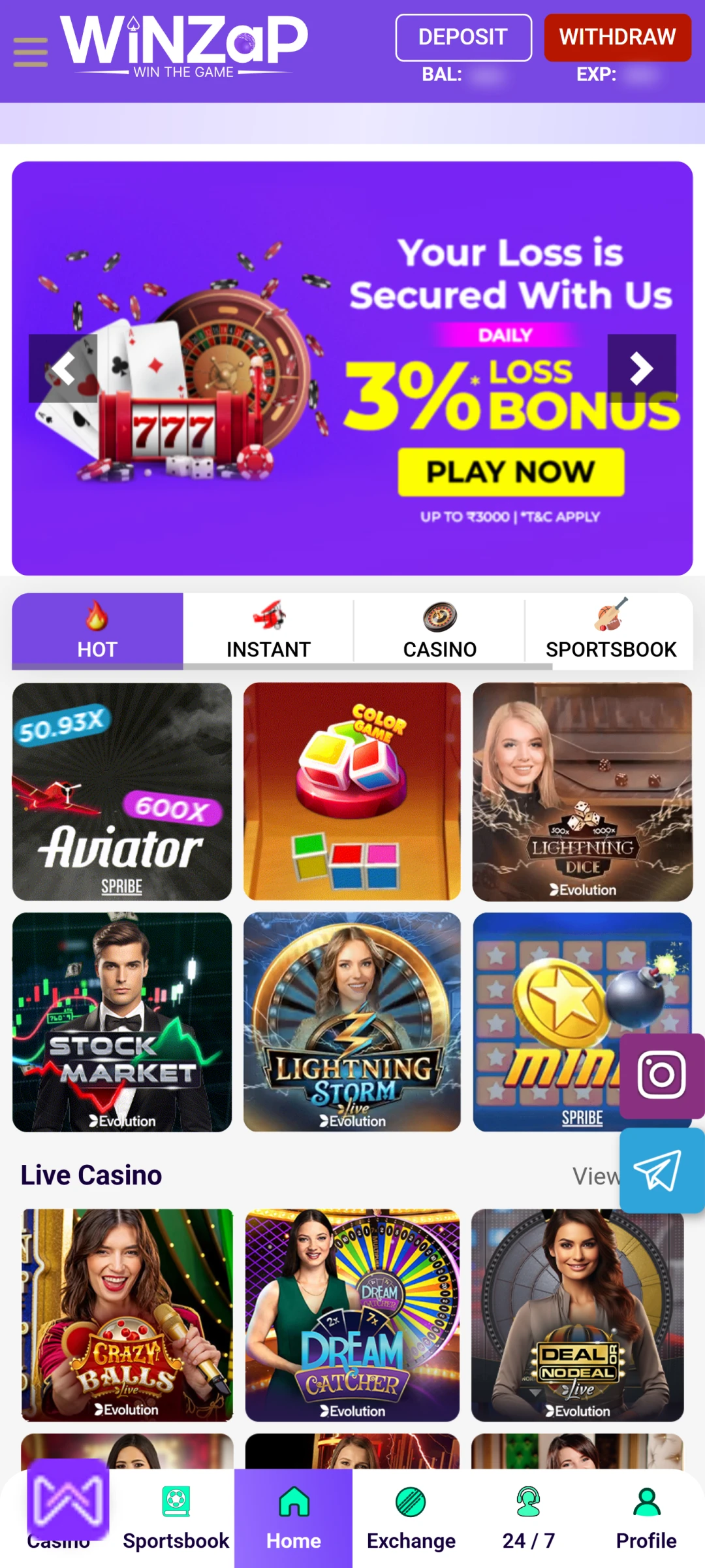 Visit the official Winzap site.